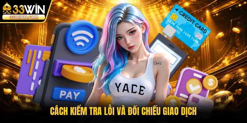 Cách kiểm tra lỗi và đối chiếu giao dịch
